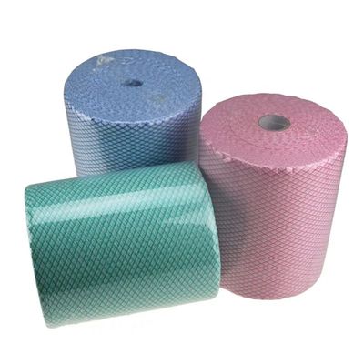 30gsm Washable Non Woven Jumbo Roll Rags Tearproof Disposable For Kitchen